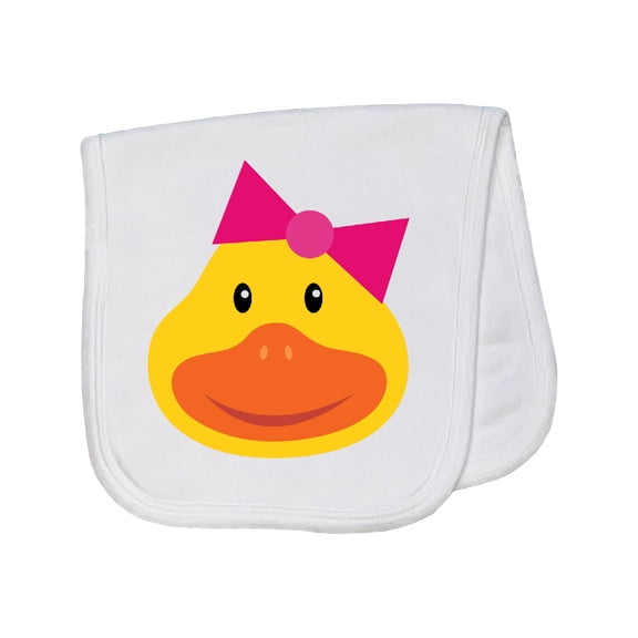 Inktastic Duck Girls Baby Burp Cloth