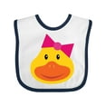 thumbnail image 1 of Inktastic Duck Girls Girls Baby Bib, 1 of 4