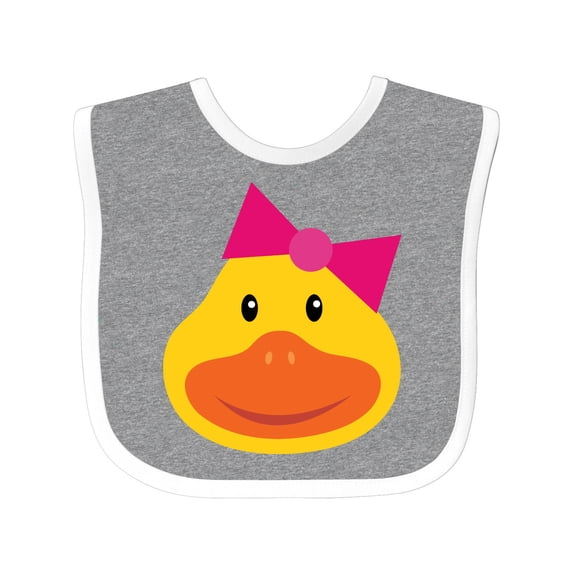 Inktastic Duck Girls Girls Baby Bib