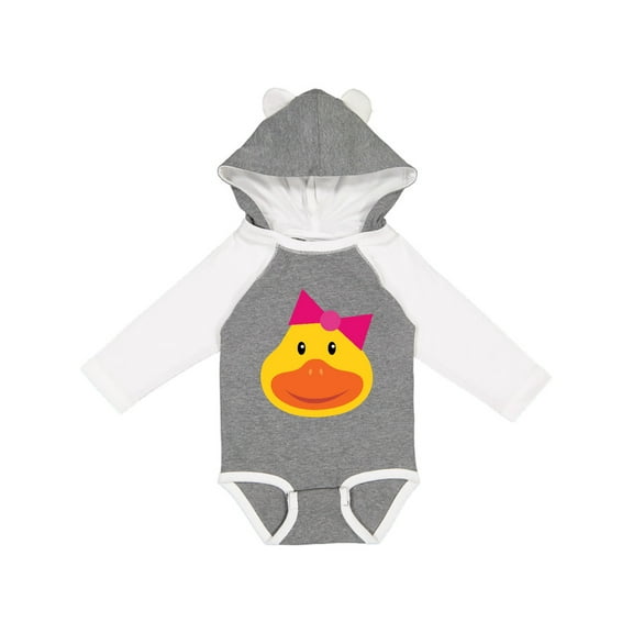 Inktastic Duck Girls Girls Long Sleeve Baby Bodysuit