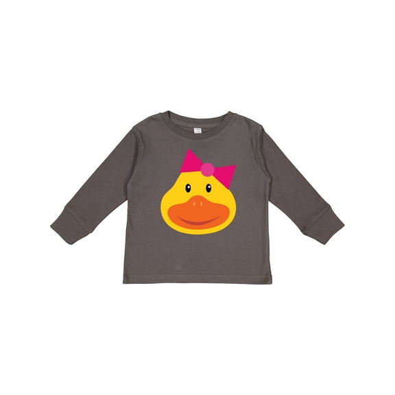 Inktastic Duck Girls Girls Long Sleeve Toddler T-Shirt