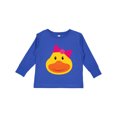 thumbnail image 1 of Inktastic Duck Girls Girls Long Sleeve Toddler T-Shirt, 1 of 5