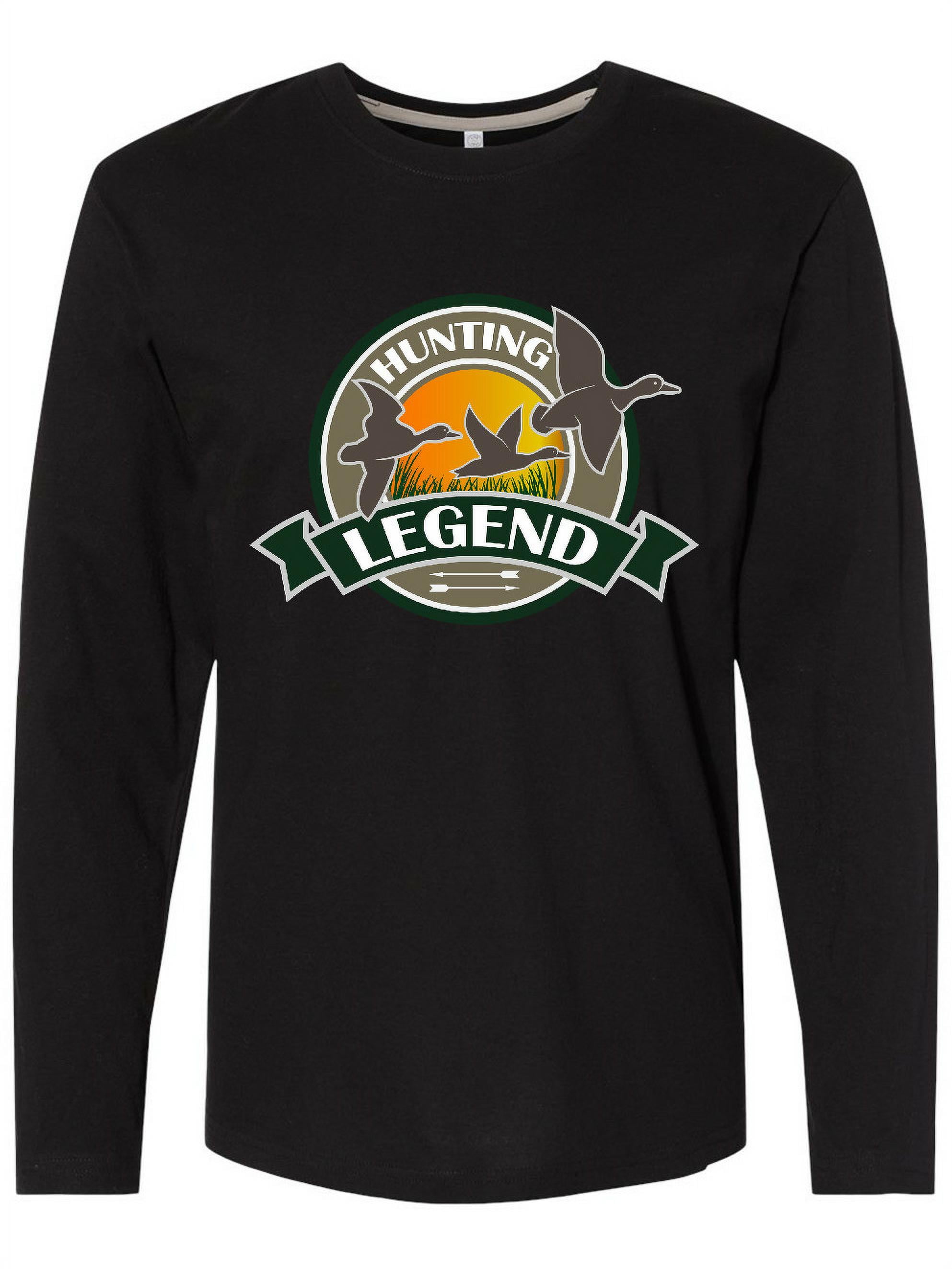 GIMMEDAT Happy Hour Duck Hunting Long Sleeve T-Shirt - Men's & Women's Hunting Gift, 100% Cotton, Fun Design
