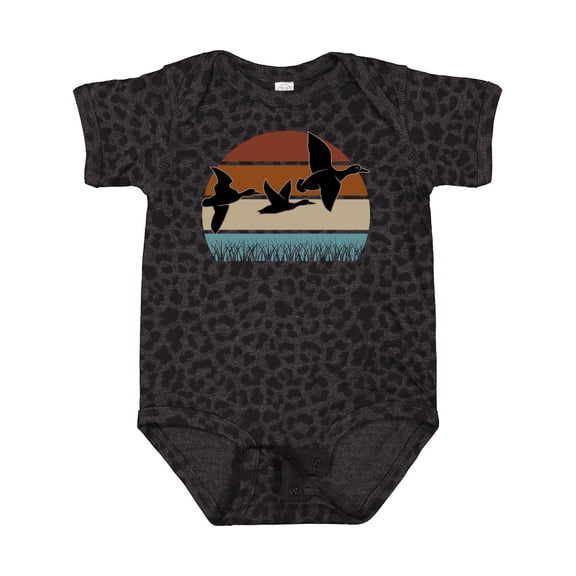 Inktastic Duck Hunting Retro Sunset Hunter Boys or Girls Baby Bodysuit