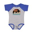 thumbnail image 1 of Inktastic Duck Hunting Retro Sunset Hunter Boys or Girls Baby Bodysuit, 1 of 5