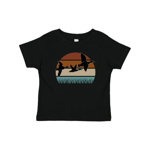 Inktastic Duck Hunting Retro Sunset Hunter Boys or Girls Baby T-Shirt