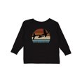 thumbnail image 1 of Inktastic Duck Hunting Retro Sunset Hunter Boys or Girls Long Sleeve Toddler T-Shirt, 1 of 5
