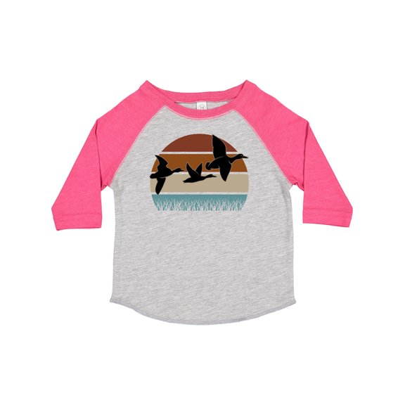 Inktastic Duck Hunting Retro Sunset Hunter Boys or Girls Toddler T-Shirt
