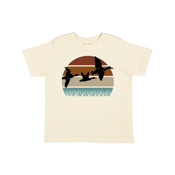 Inktastic Duck Hunting Retro Sunset Hunter Boys or Girls Toddler T-Shirt