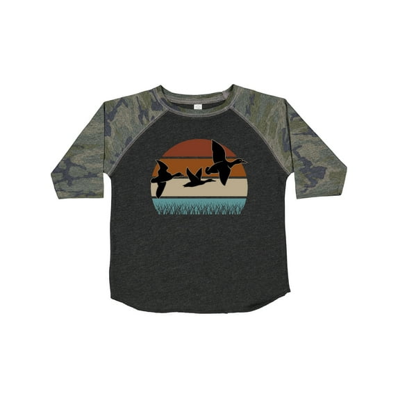Inktastic Duck Hunting Retro Sunset Hunter Boys or Girls Toddler T-Shirt
