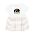 thumbnail image 1 of Inktastic Duck Hunting Retro Sunset Hunter Girls Baby Dress, 1 of 5