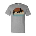 thumbnail image 1 of Inktastic Duck Hunting Retro Sunset Hunter T-Shirt, 1 of 5
