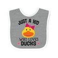 thumbnail image 1 of Inktastic Duck Lover Cute Girls Girls Baby Bib, 1 of 4