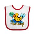 thumbnail image 1 of Inktastic Ducky 1st Birthday Boys or Girls Baby Bib, 1 of 4