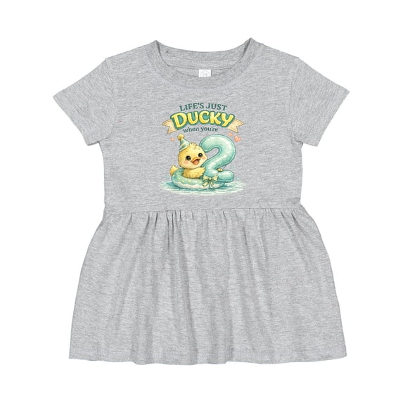 Inktastic Ducky 2nd Birthday Girls Baby Dress