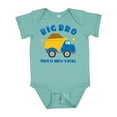 thumbnail image 1 of Inktastic Dump Truck Big Bro Boys Baby Bodysuit, 1 of 5