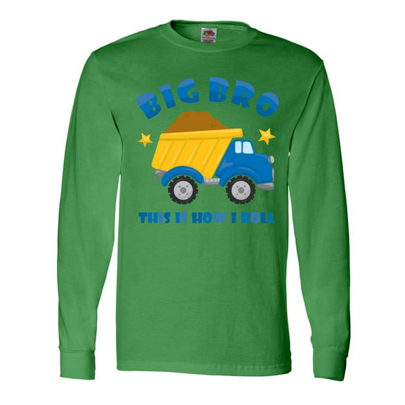 Inktastic Dump Truck Big Bro Long Sleeve T-Shirt