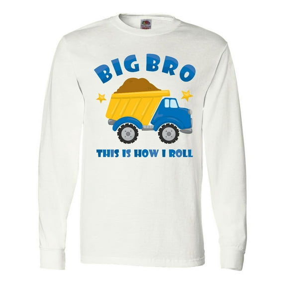 Inktastic Dump Truck Big Bro Long Sleeve T-Shirt