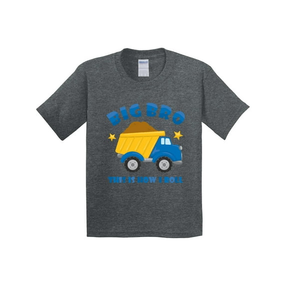 Inktastic Dump Truck Big Bro Youth T-Shirt