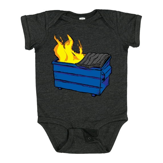 Inktastic Dumpster Fire Boys or Girls Baby Bodysuit