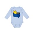 thumbnail image 1 of Inktastic Dumpster Fire Boys or Girls Long Sleeve Baby Bodysuit, 1 of 5
