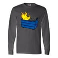 thumbnail image 1 of Inktastic Dumpster Fire Long Sleeve T-Shirt, 1 of 5