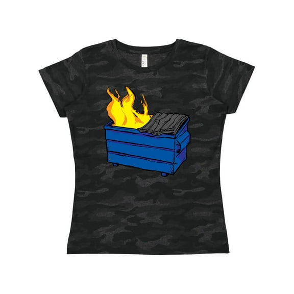 Inktastic Dumpster Fire Women's T-Shirt