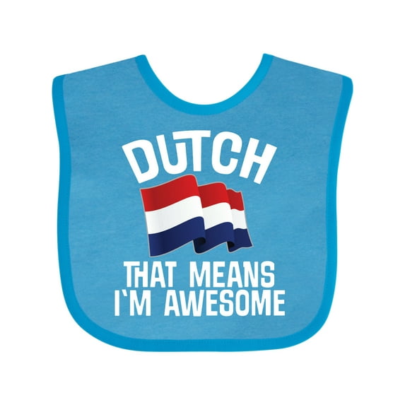 Inktastic Dutch Pride Netherlands Flag Boys or Girls Baby Bib