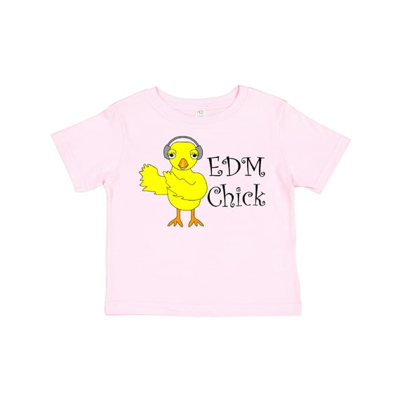 Inktastic EDM Chick Text Girls Toddler T-Shirt
