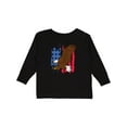 thumbnail image 1 of Inktastic Eagle with American Flag Boys or Girls Long Sleeve Toddler T-Shirt, 1 of 5