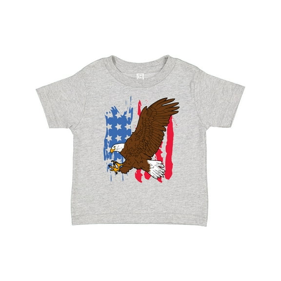 Inktastic Eagle with American Flag Boys or Girls Toddler T-Shirt