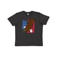 thumbnail image 1 of Inktastic Eagle with American Flag Youth T-Shirt, 1 of 5