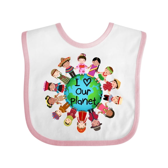 Inktastic Earth Day International Boys or Girls Baby Bib