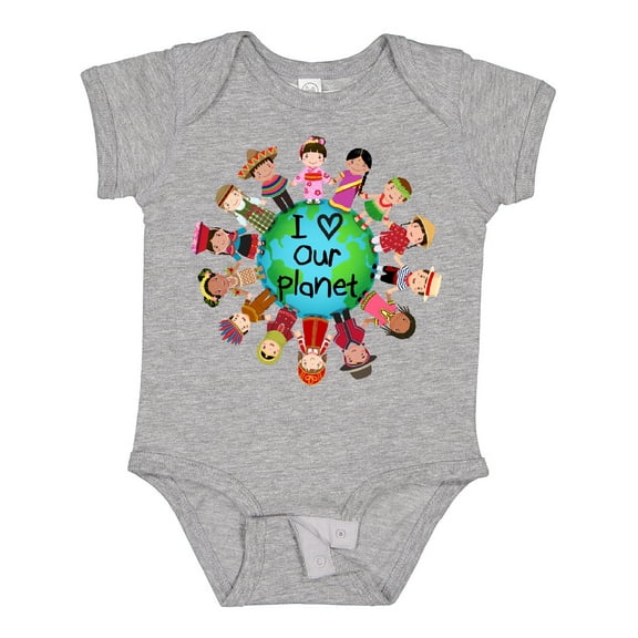 Inktastic Earth Day International Boys or Girls Baby Bodysuit
