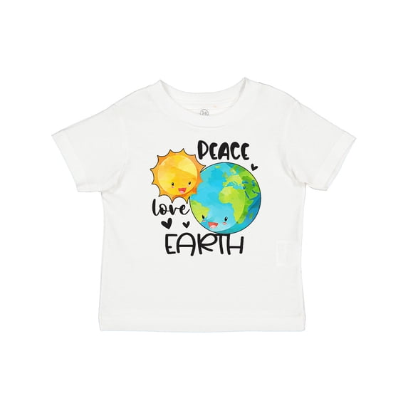 Inktastic Earth Day Peace Love Earth Boys or Girls Baby T-Shirt