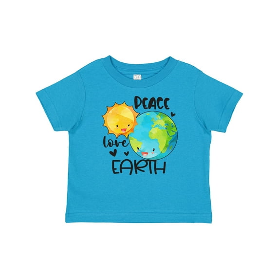 Inktastic Earth Day Peace Love Earth Boys or Girls Baby T-Shirt