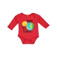 thumbnail image 1 of Inktastic Earth Day Peace Love Earth Boys or Girls Long Sleeve Baby Bodysuit, 1 of 5