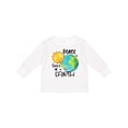 thumbnail image 1 of Inktastic Earth Day Peace Love Earth Boys or Girls Long Sleeve Toddler T-Shirt, 1 of 5
