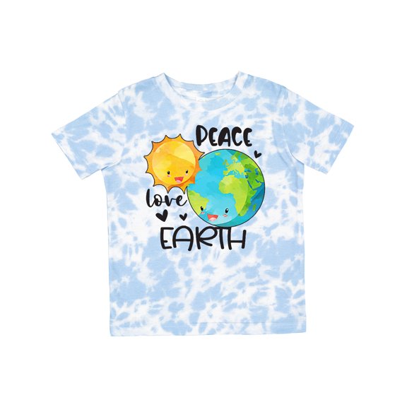 Inktastic Earth Day Peace Love Earth Boys or Girls Toddler T-Shirt