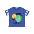 thumbnail image 1 of Inktastic Earth Day Peace Love Earth Gift Toddler Boy or Toddler Girl T-Shirt, 1 of 4