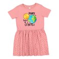 thumbnail image 1 of Inktastic Earth Day Peace Love Earth Girls Toddler Dress, 1 of 5
