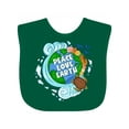 thumbnail image 1 of Inktastic Earth Day Peace Love Earth with Turtle and Waves Boys or Girls Baby Bib, 1 of 4