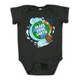thumbnail image 1 of Inktastic Earth Day Peace Love Earth with Turtle and Waves Boys or Girls Baby Bodysuit, 1 of 5