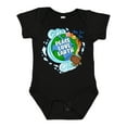 thumbnail image 1 of Inktastic Earth Day Peace Love Earth with Turtle and Waves Boys or Girls Baby Bodysuit, 1 of 5