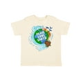 thumbnail image 1 of Inktastic Earth Day Peace Love Earth with Turtle and Waves Boys or Girls Toddler T-Shirt, 1 of 5
