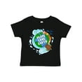 thumbnail image 1 of Inktastic Earth Day Peace Love Earth with Turtle and Waves Boys or Girls Toddler T-Shirt, 1 of 5