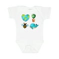 thumbnail image 1 of Inktastic Earth Day Plant a Tree Save the Bees Save the Seas Love Your Mother Boys or Girls Baby Bodysuit, 1 of 5