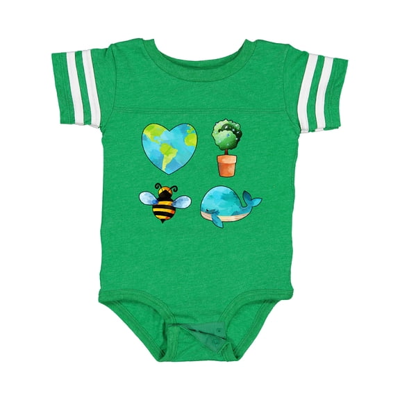 Inktastic Earth Day Plant a Tree Save the Bees Save the Seas Love Your Mother Boys or Girls Baby Bodysuit