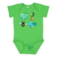 thumbnail image 1 of Inktastic Earth Day Plant a Tree Save the Bees Save the Seas Love Your Mother Boys or Girls Baby Bodysuit, 1 of 5