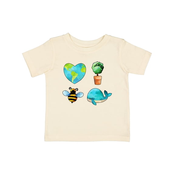 Inktastic Earth Day Plant a Tree Save the Bees Save the Seas Love Your Mother Boys or Girls Baby T-Shirt